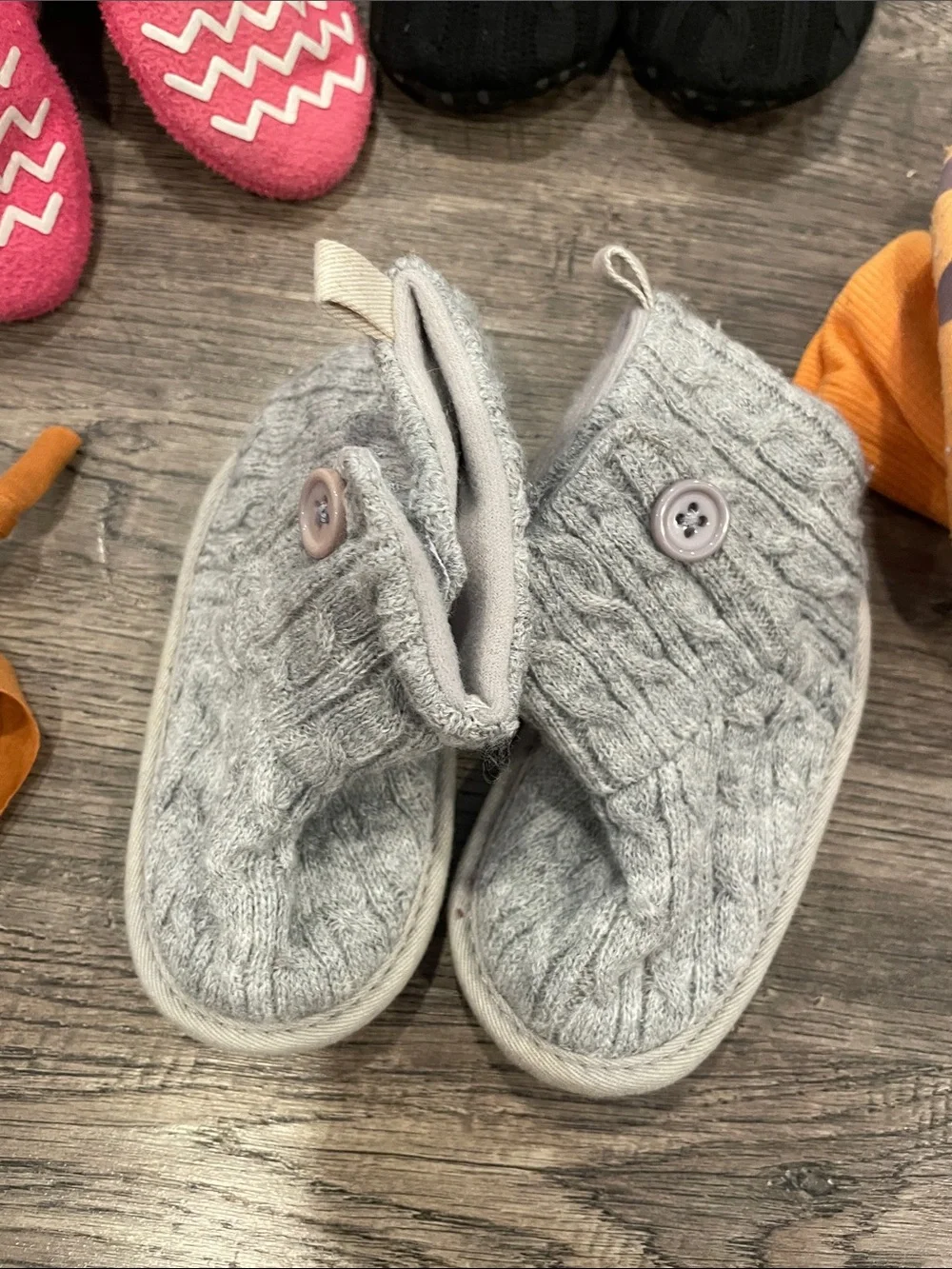 Mixed Kids Slippers & Sandals Bundle - Pink, Orange, Gray, Black, Tan